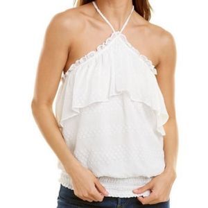 NWT Ramy Brook Jules Tiered High Neck Blouse